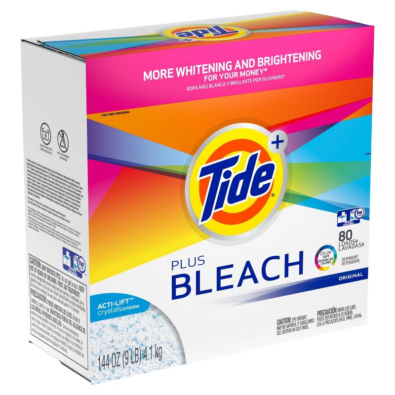 Tide Original Plus Bleach Powder Laundry Detergent - 144oz