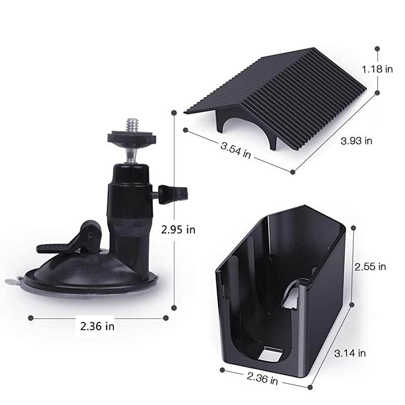 Protective Weatherproof Housing + Suction Cup Mount for Arlo Pro Arlo Pro 2Compatible Mount for Tiles and GlassSturdyampStable 2 Pack