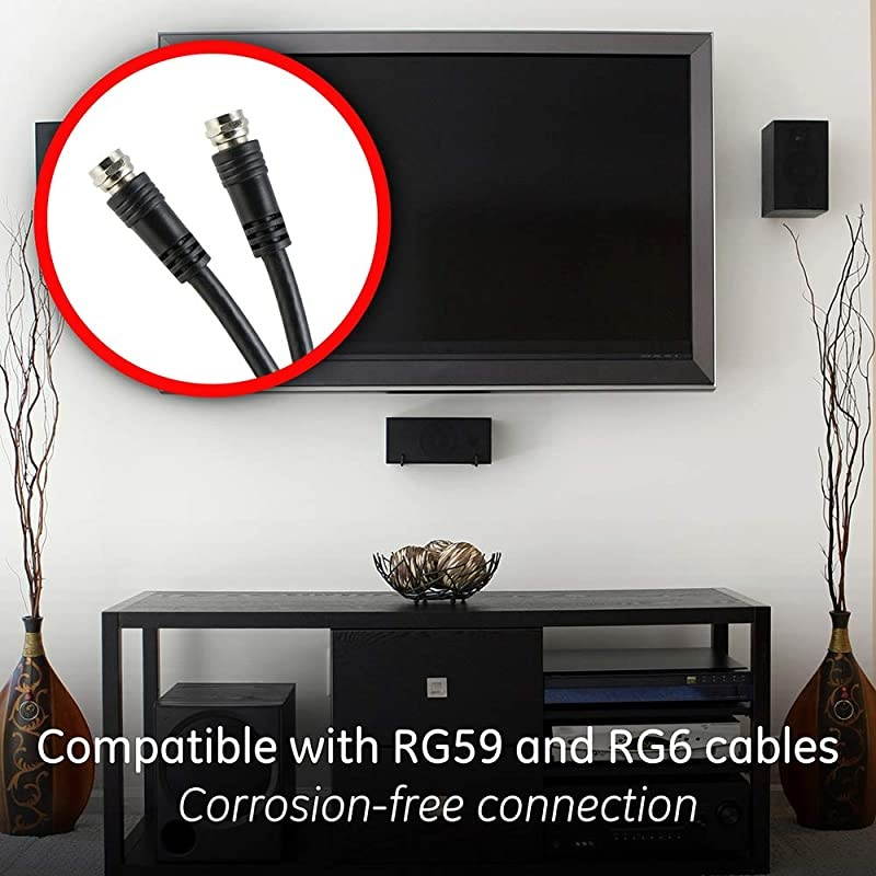 Digital 2-Way Coaxial Cable Splitter, 2.5 GHz 5-2500 MHz, RG6 Compatible, Works with HD TV, Satellite, High Speed Internet, Amplifier, Antenna, Gold Plated Connectors, Corrosion Resistant, 33526