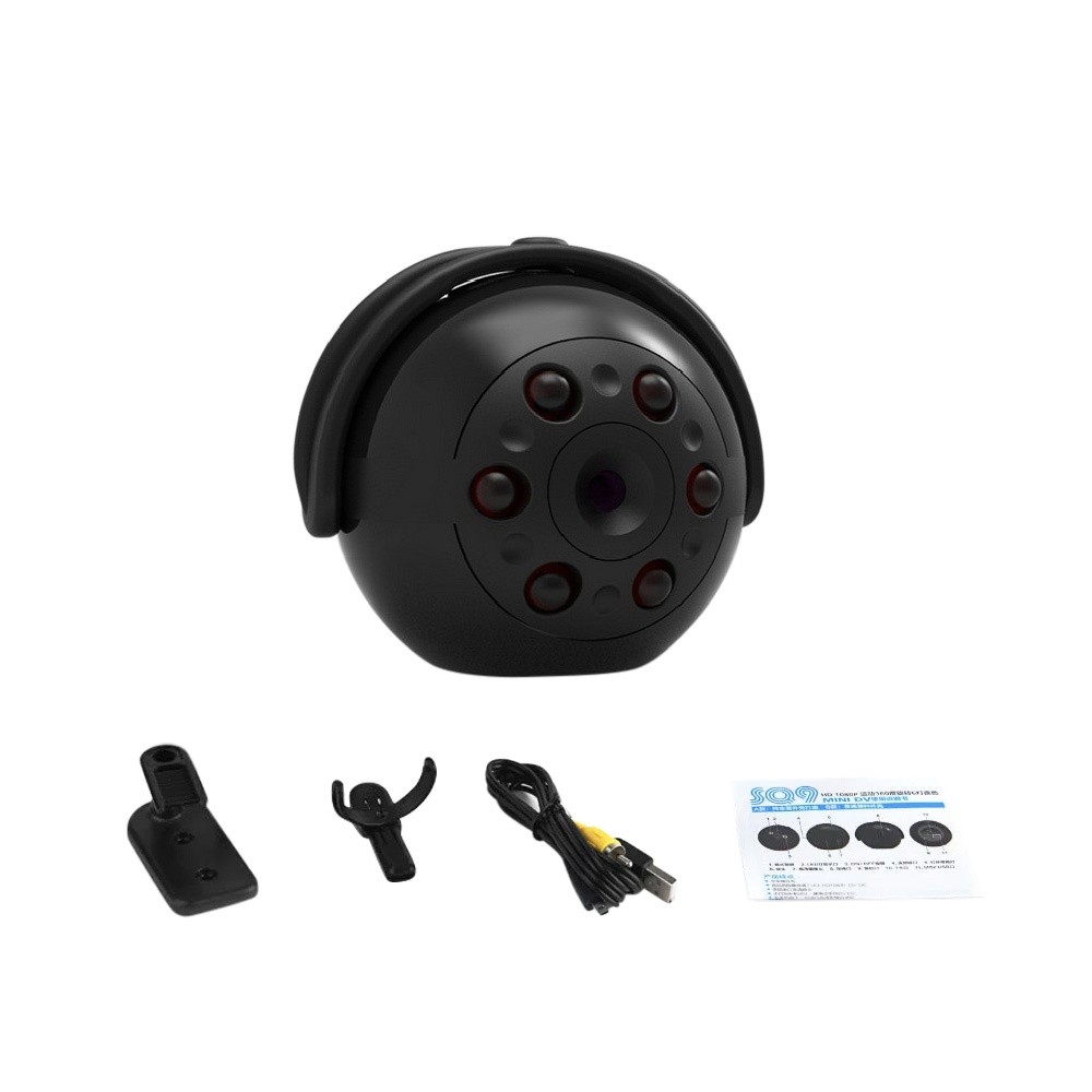 SQ9 1080P Full HD Mini Camera Panoramic 360 Degree Night Vision Small DVR Camcorder Recorder Micro Cam Home Security Monitoring