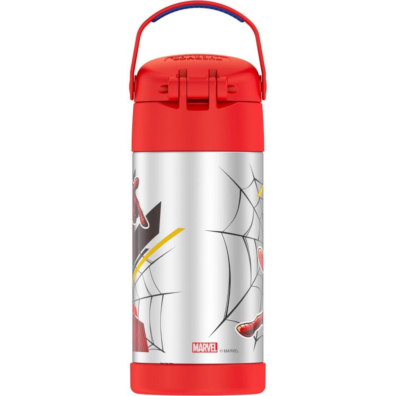 Disney Spider-Man 22oz Plastic Flip Top Tumbler with Strap Red