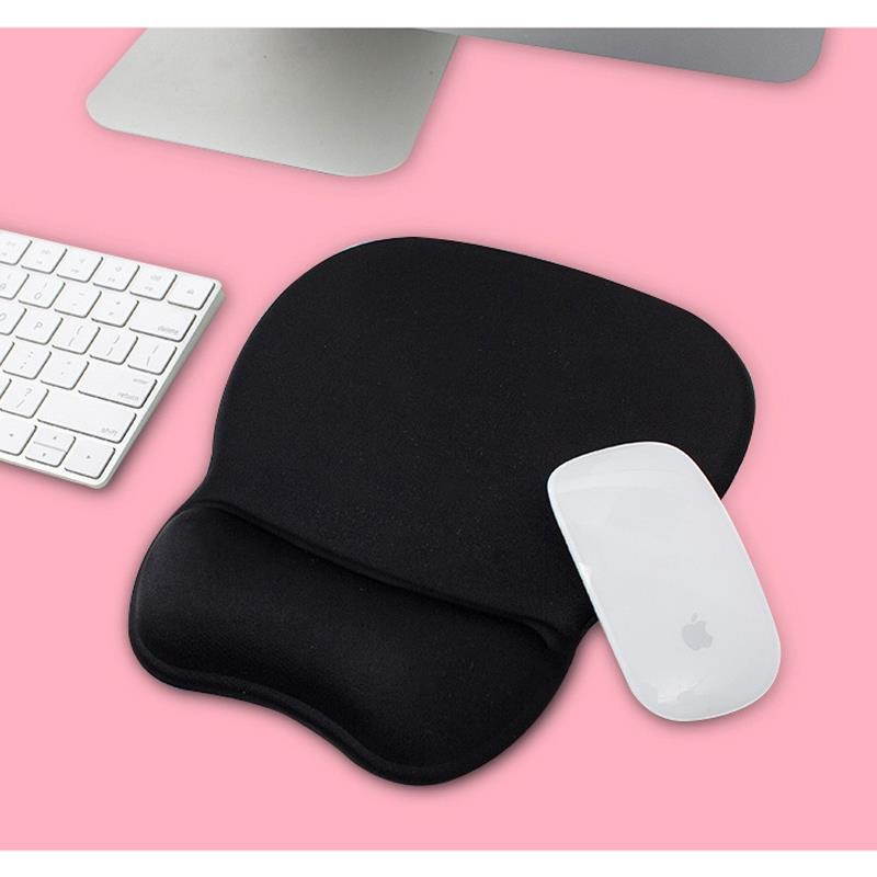 MONTIAN MF-01 Oval Slow Rebound Memory Cotton Soft Bracer Mouse Pad(Black)