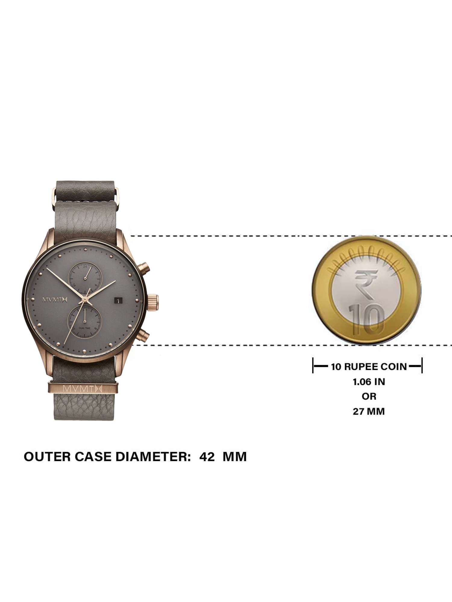 MVMT MGI-D-MV01-BROGR Voyager Analog Watch for Men