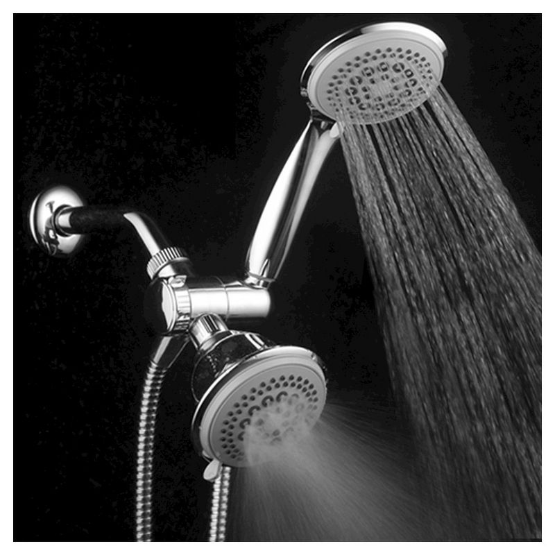 Dual Shower Head Ultra - Luxury Combo Shower System Chrome - Dreamspa