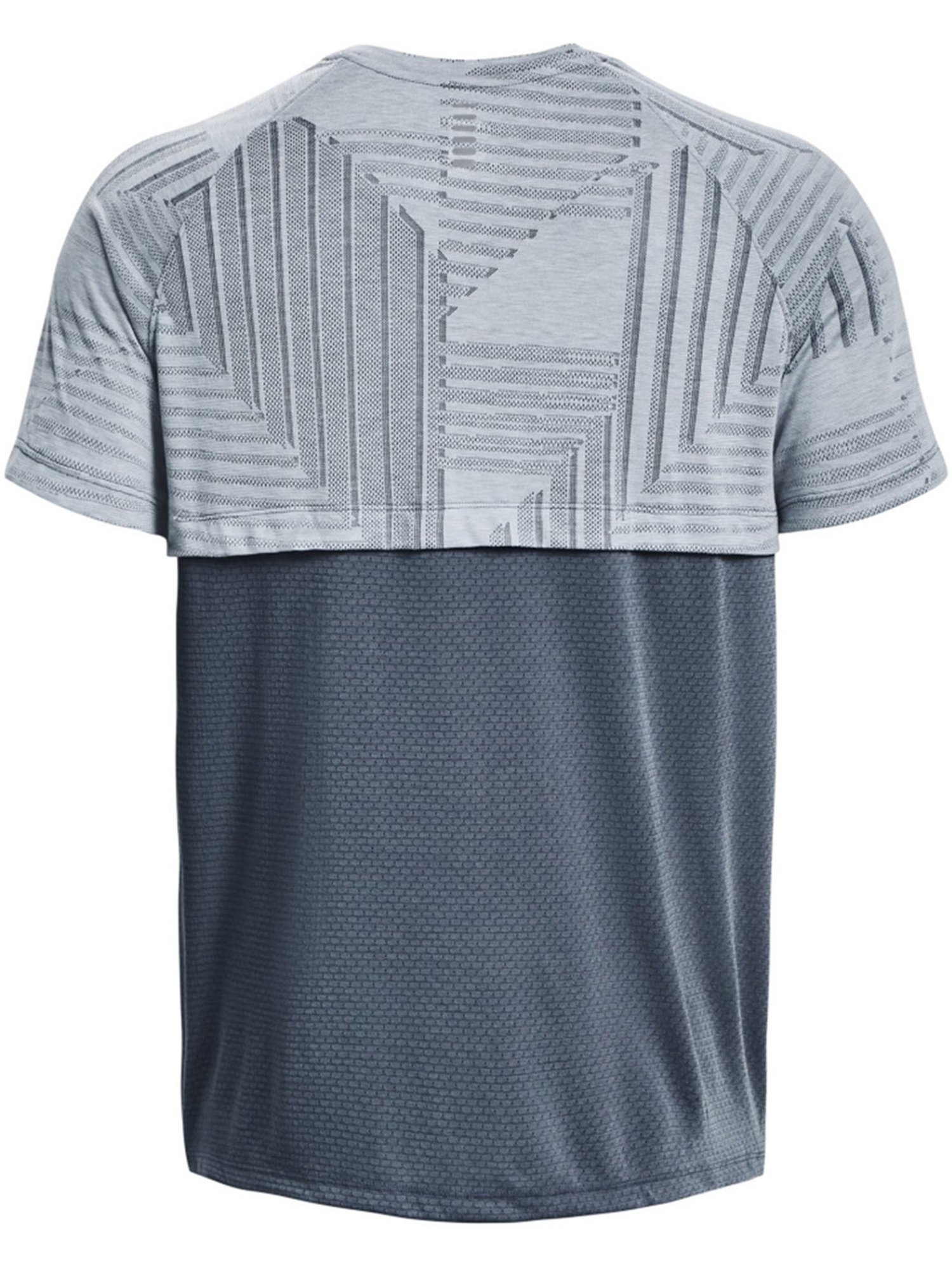 Under Armour Blue Regular Fit Self Pattern Sports T-Shirt
