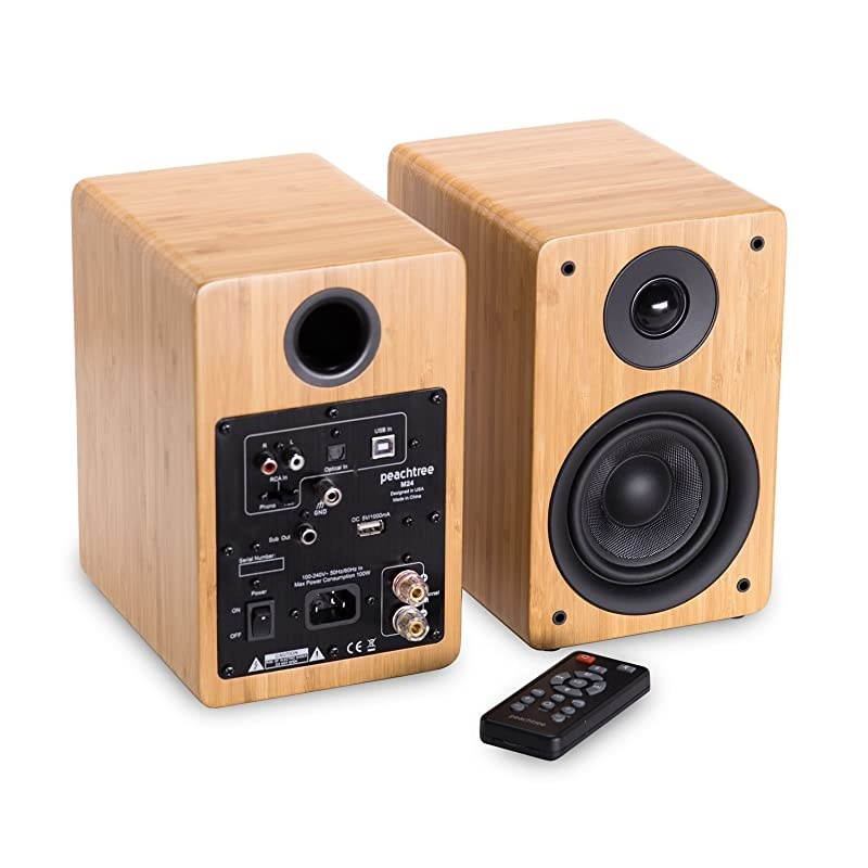 M24 Powered Speakers (Pair) (Real Bamboo)