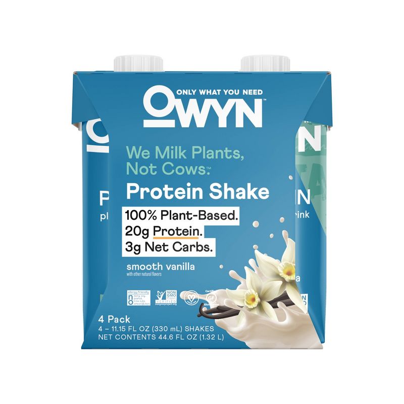 OWYN Protein Shake - Smooth Vanilla - 4pk/44.6 fl oz