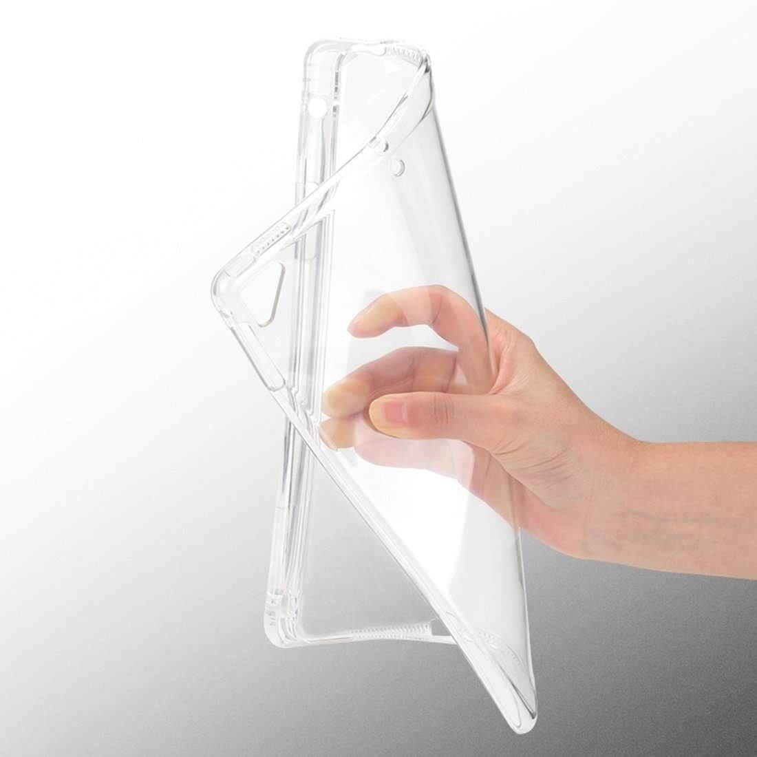 AMZER Clear Shockproof TPU Soft Back Case Pen Slot For iPad Pro Air 1 2 9.7 2018