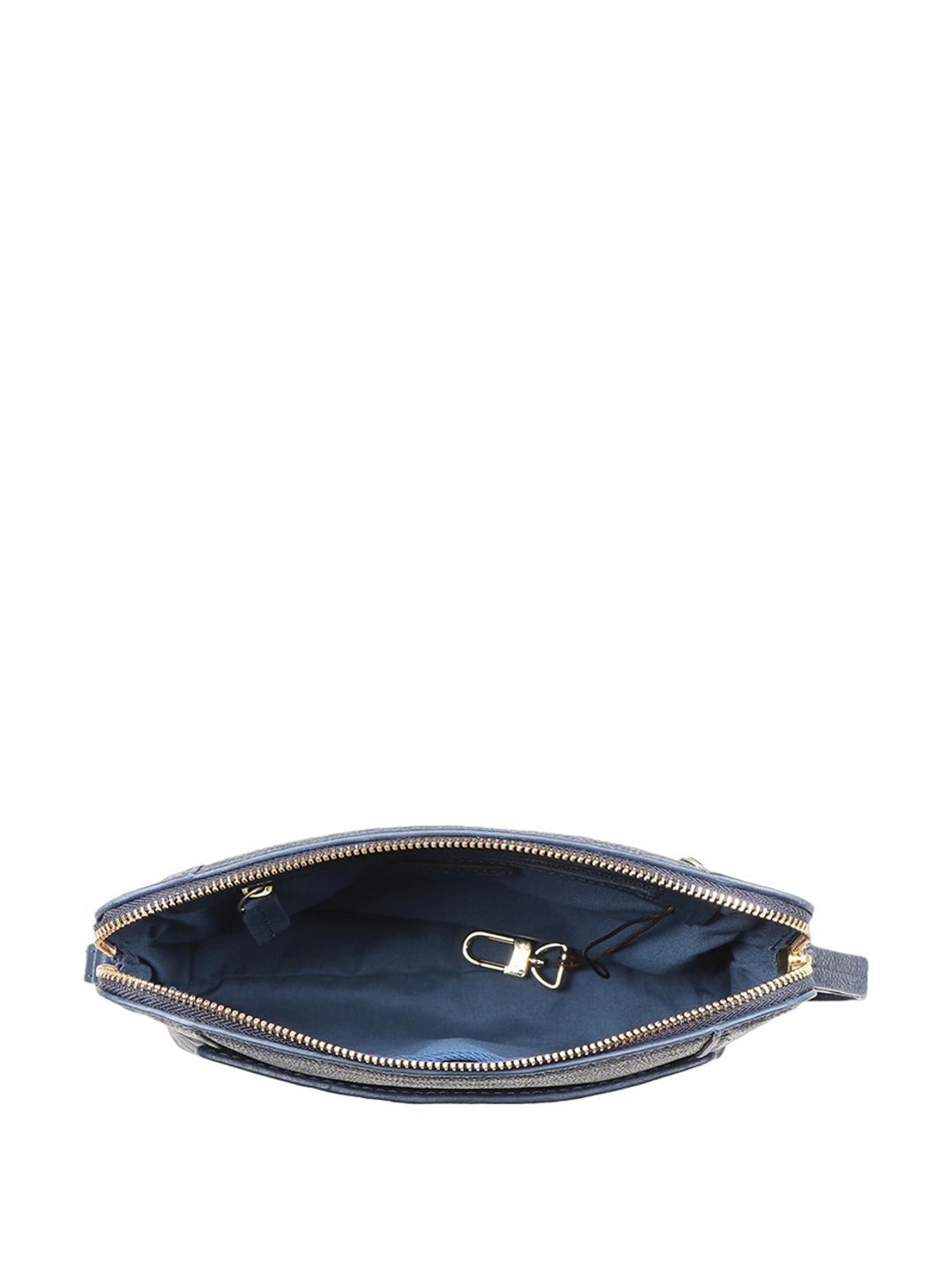 Hidesign Wabi Sabi Blue Solid Medium Sling Handbag