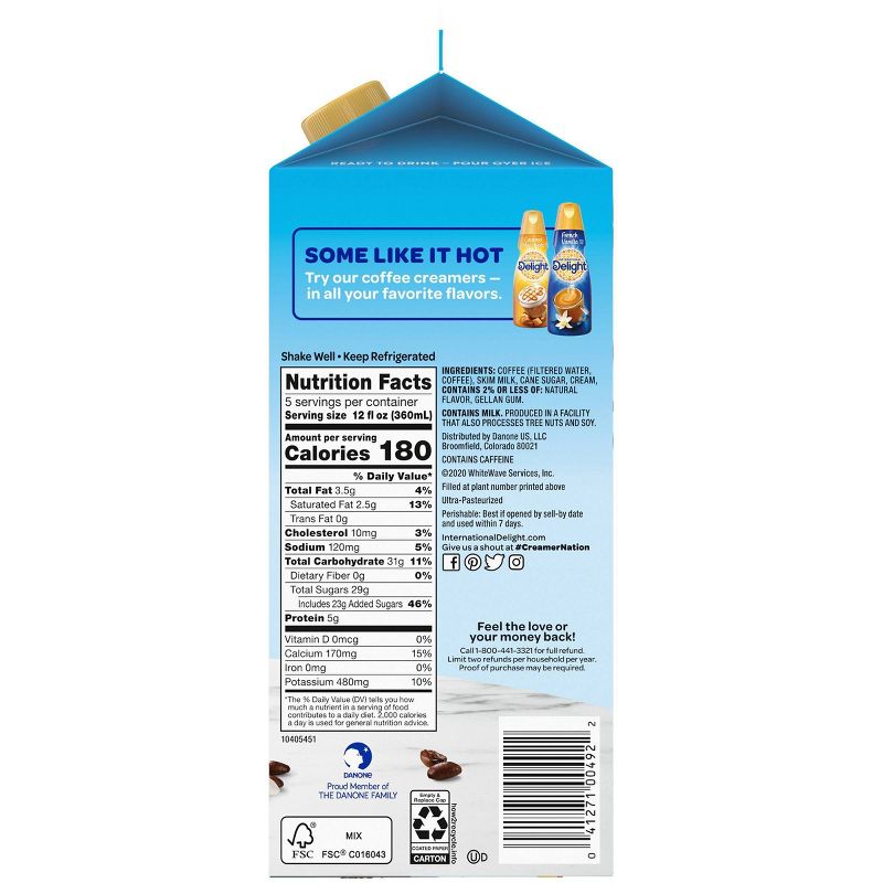 International Delight Vanilla Iced Coffee - 64 fl oz