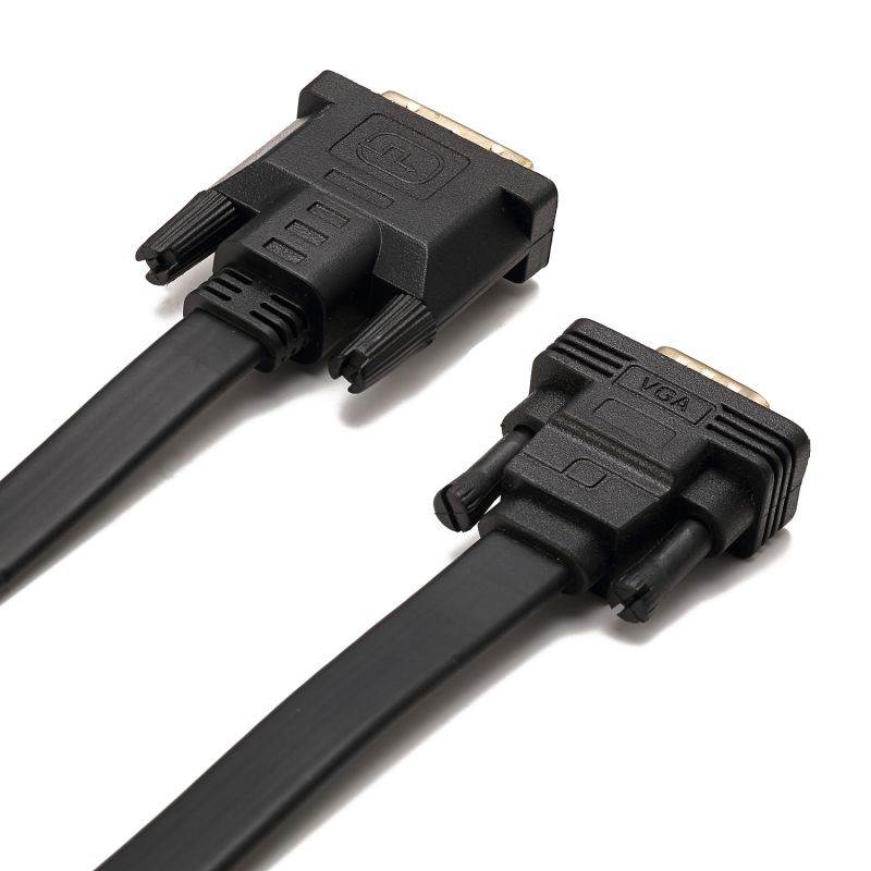 CableDeconn dvi-d vga cable adapter DVI-D 24 1 to VGA converter dvi-d to vga cable for Projector Monitor pc 2m