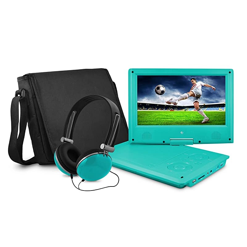 9 Portable DVD Player with Matching Headphones and Bag EPD909tl