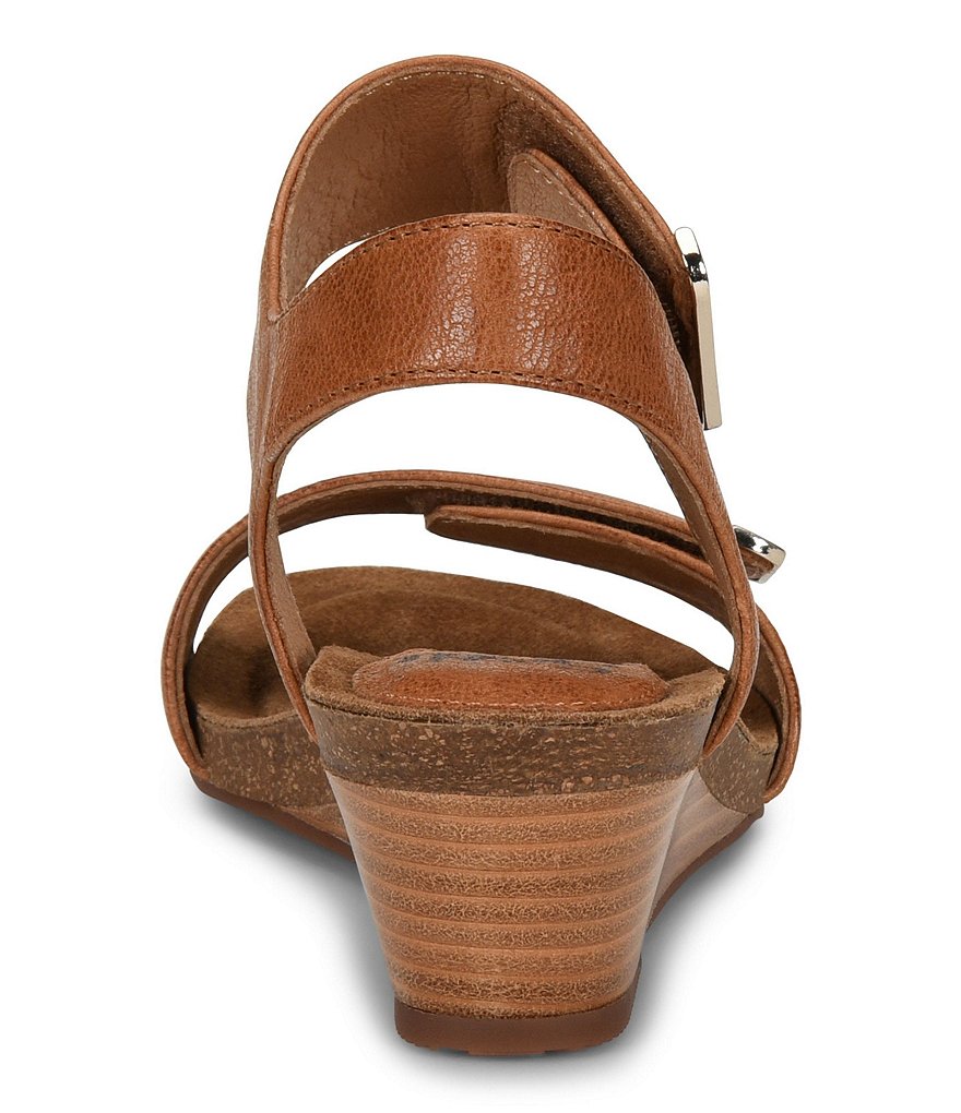 Sofft Verdi Leather Wedge Sandals