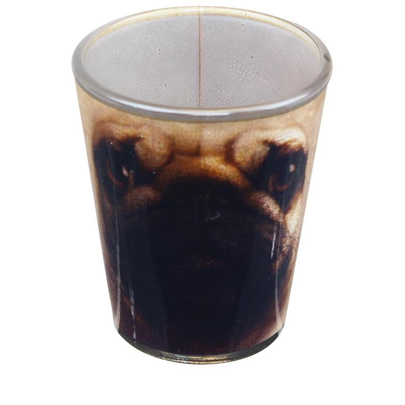 Just Funky Pug Face 2oz Shot Glass