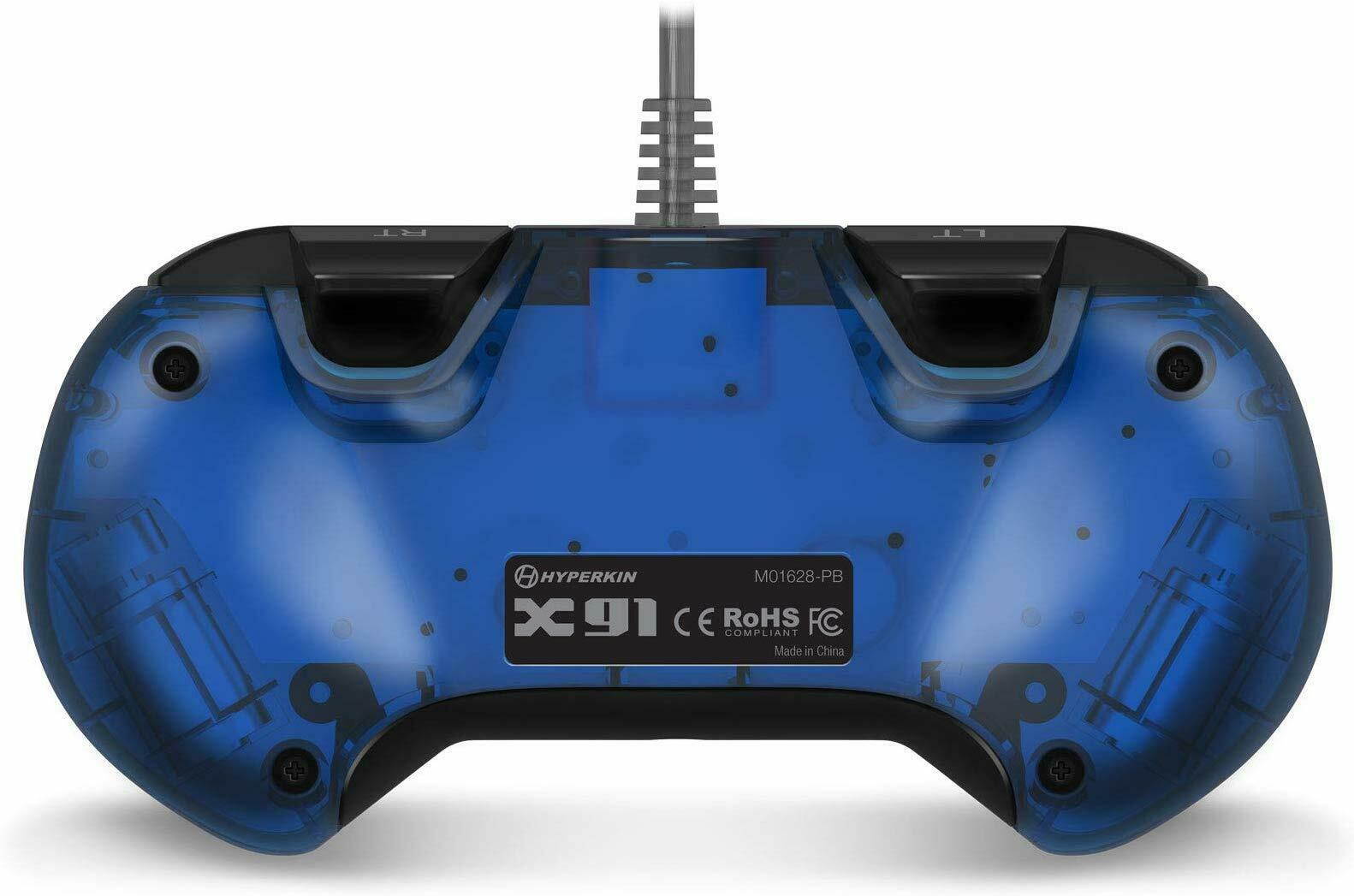 Hyperkin X91 Ice Wired Controller for Xbox One/ Windows 10 PC (Pacific Blue) - Officially Licensed By Xbox