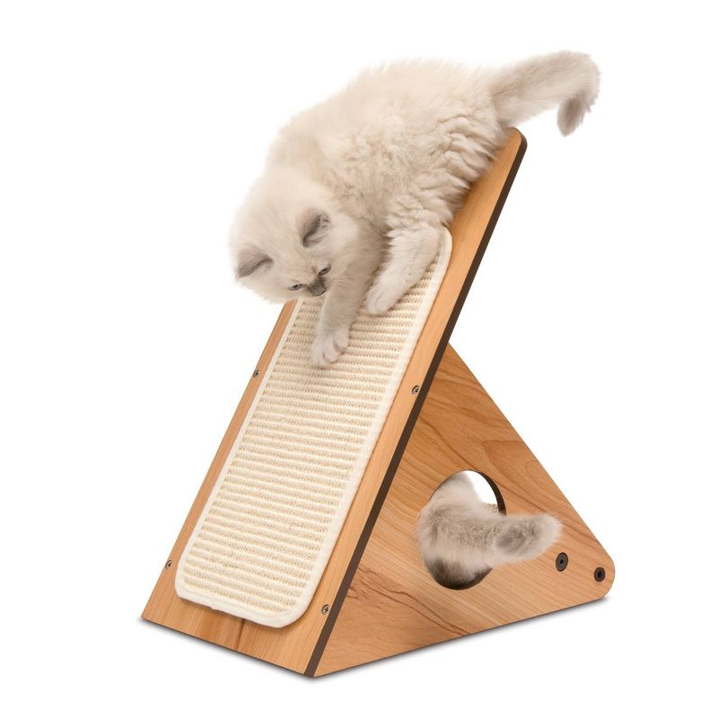 Catit Vesper V-Playstation Cat Scratcher - Walnut