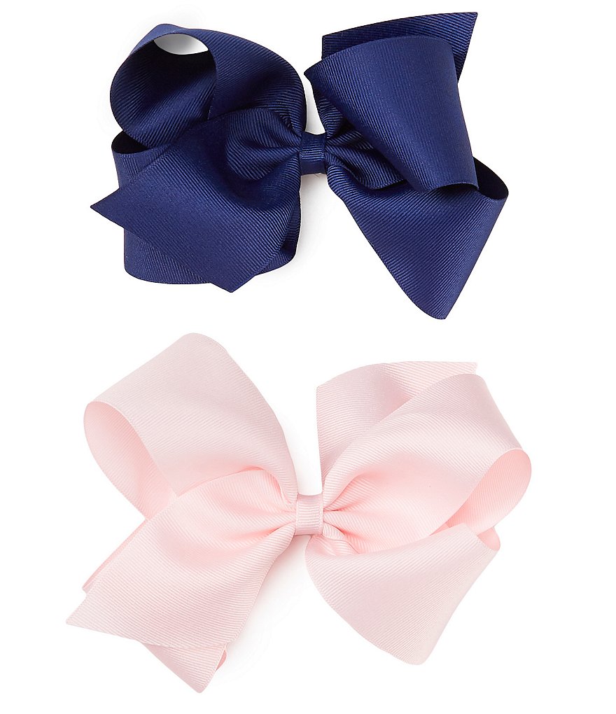 Copper Key Girls Grosgrain King Bows 2-Pack