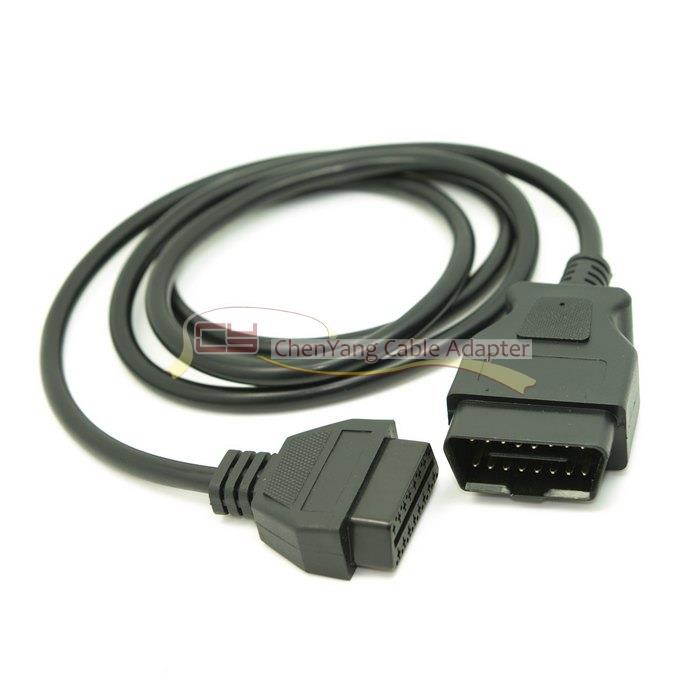 OBD OBD2 16 Pin Male to Female Diagnostic Extension Cable for Car Auto 5ft