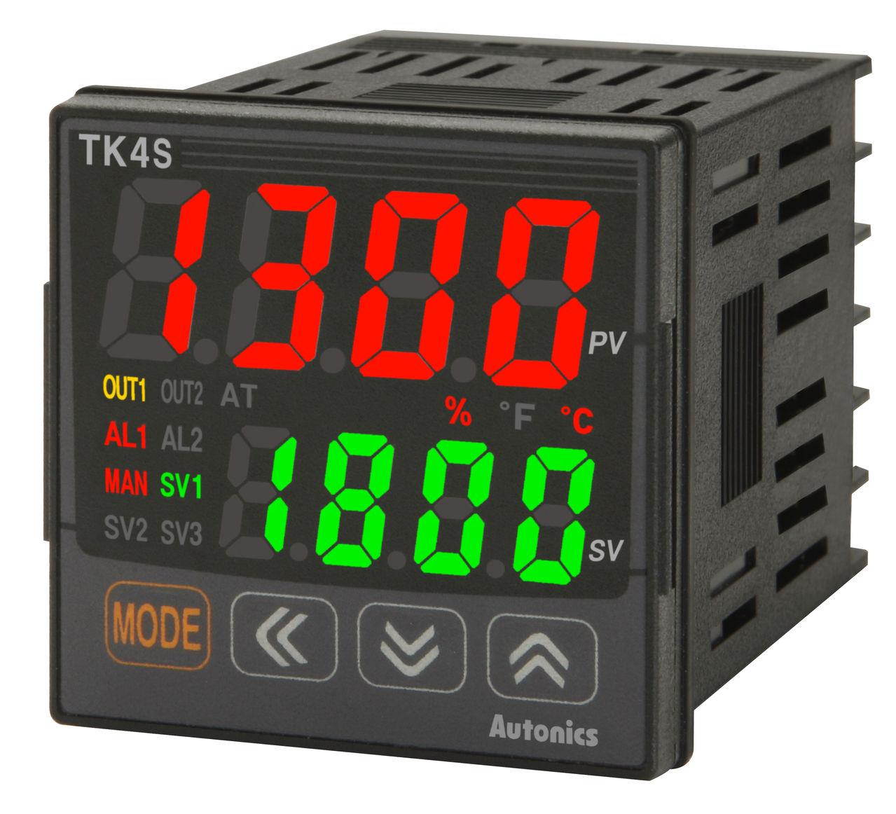 Autonics TK4SP-14SN Temp Control, 1/16 DIN, 11-pin, 1 Alarm, SSRP Voltage Output, 100-240VAC (socket req'd)..
