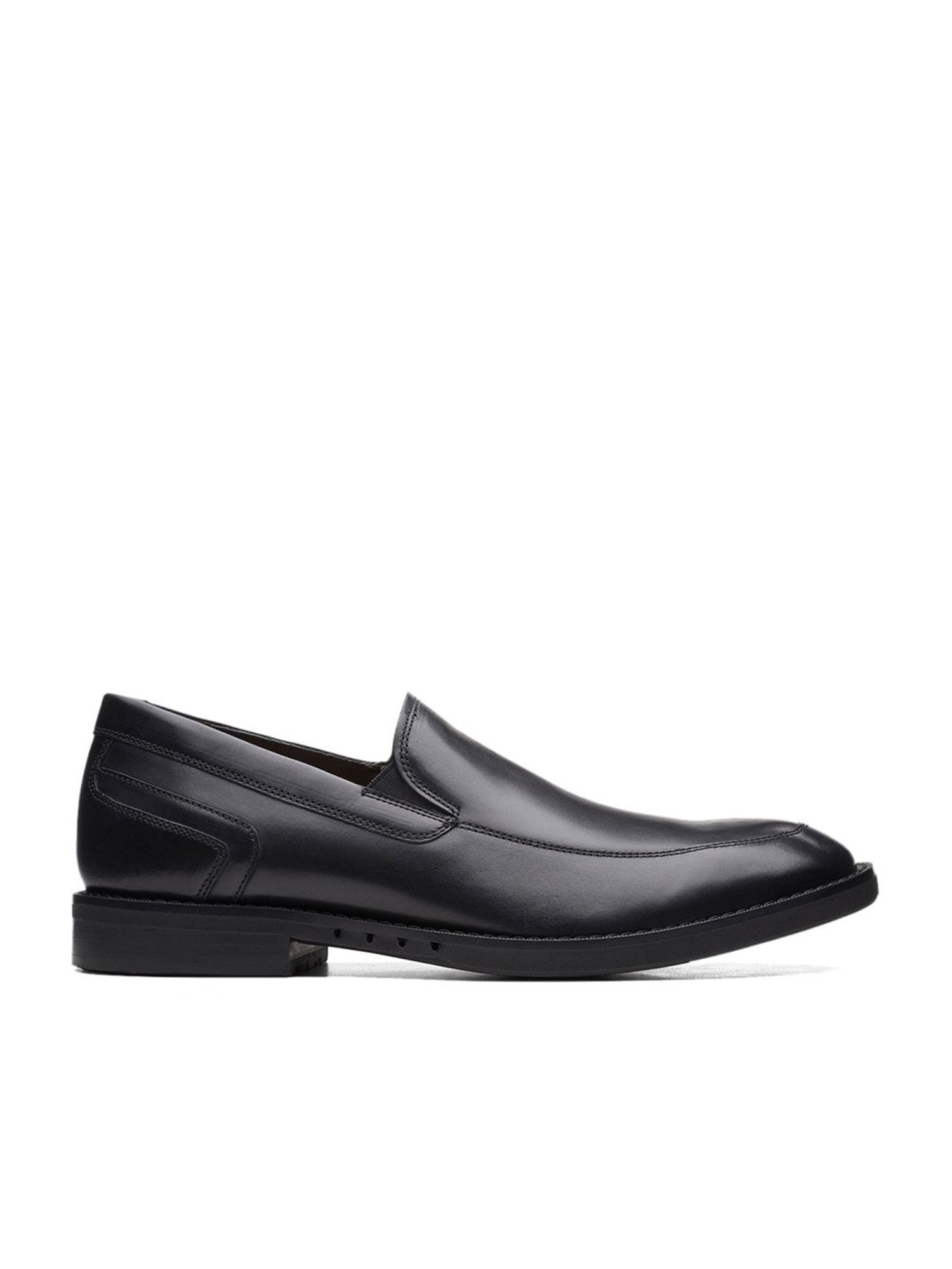 Clarks Men's Un Hugh Step Black Casual Loafers
