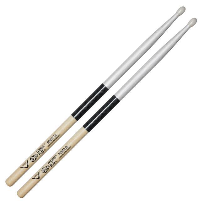 Vater Extended Play Series Power 5A Hickory Nylon Tip Drumsticks