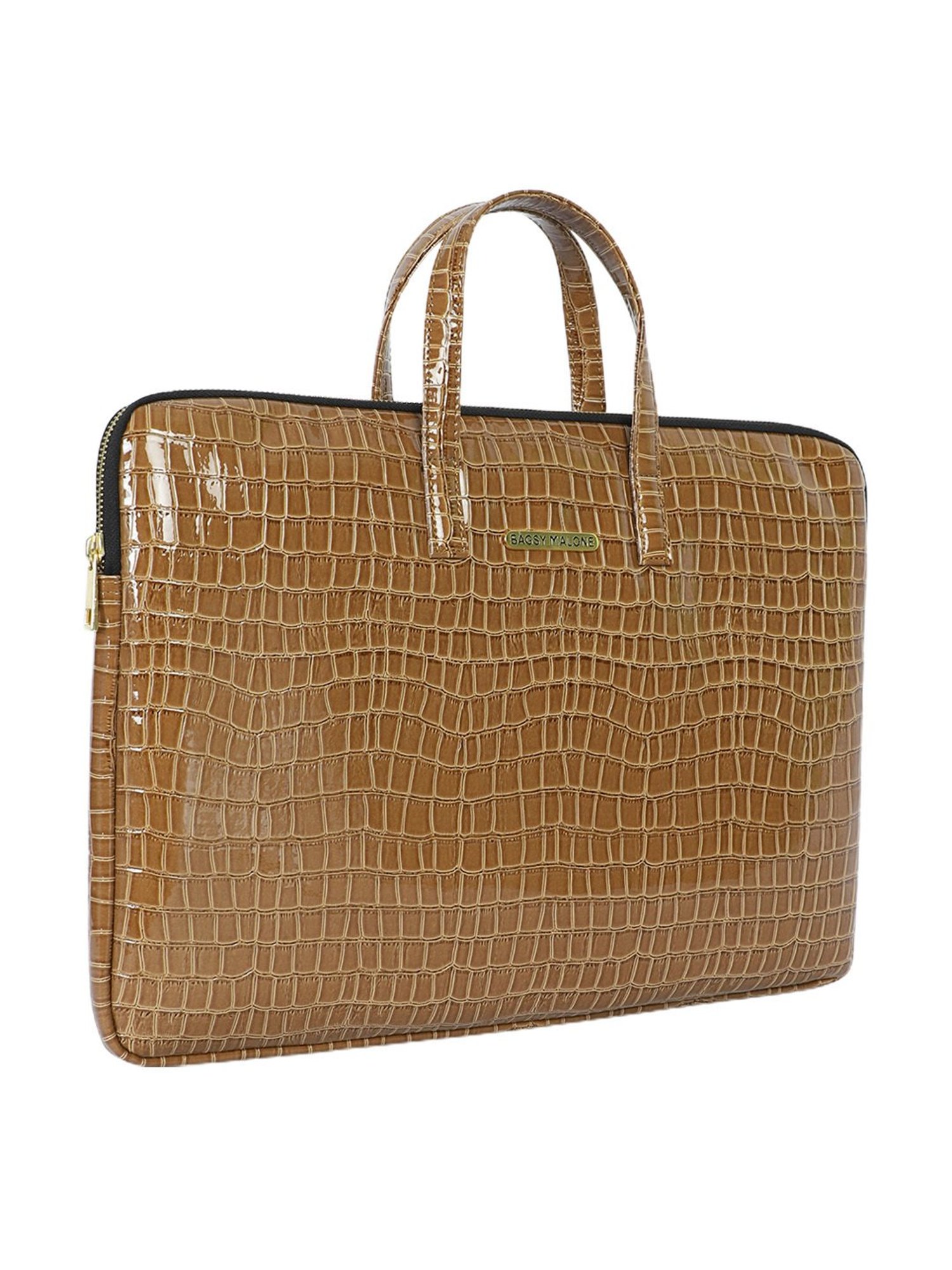 Bagsy Malone Camel Brown Animal Effect Medium Laptop Sleeve