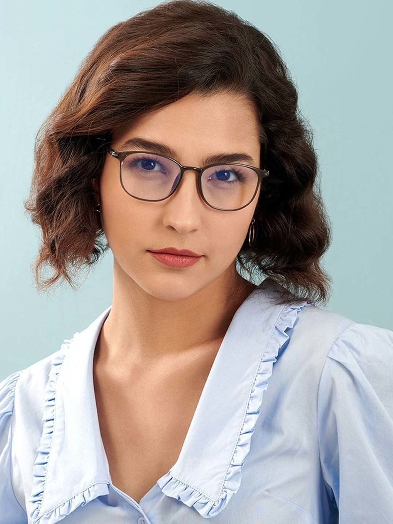 Lenskart Blu LB E13528 Blue Full Rim Square Computer Glasses