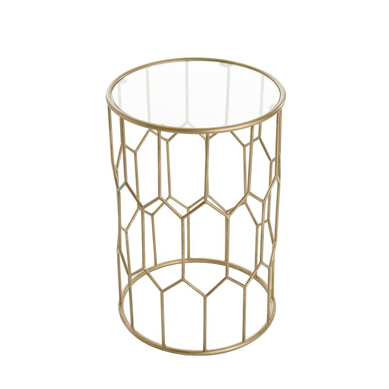 Harper Side Table Gold - Adore Decor