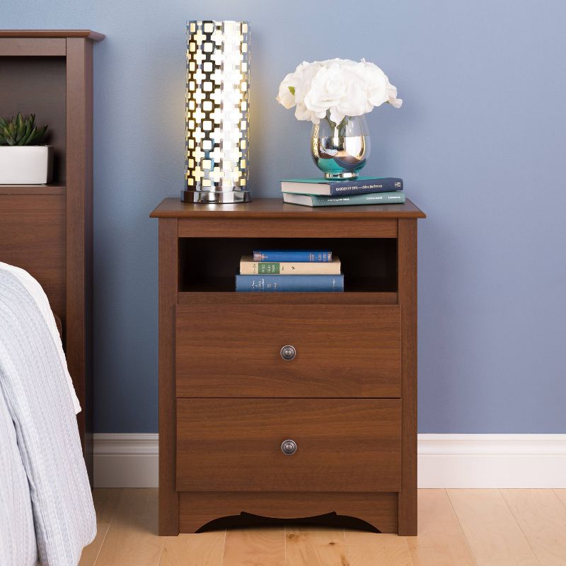 Open Shelf Nightstand Cherry - Monterey