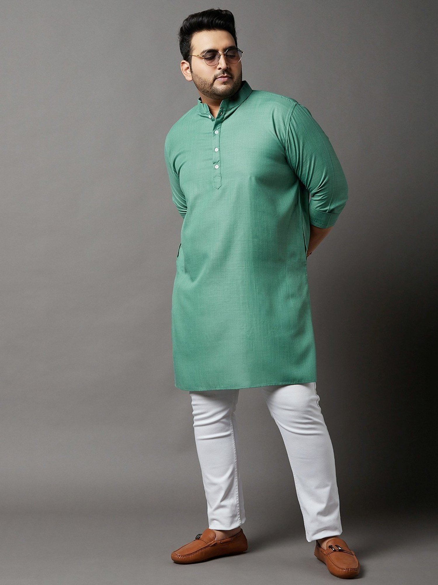 Bigbanana Turquoise Regular Fit Kurta