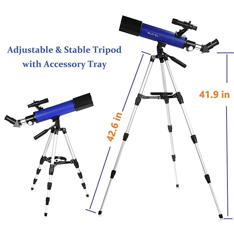 70mm Telescope Focal Length 500mm for Kids Adults Beginners Refractor Telescope with Carrying Bag Phone Adapter and Stable Tripod