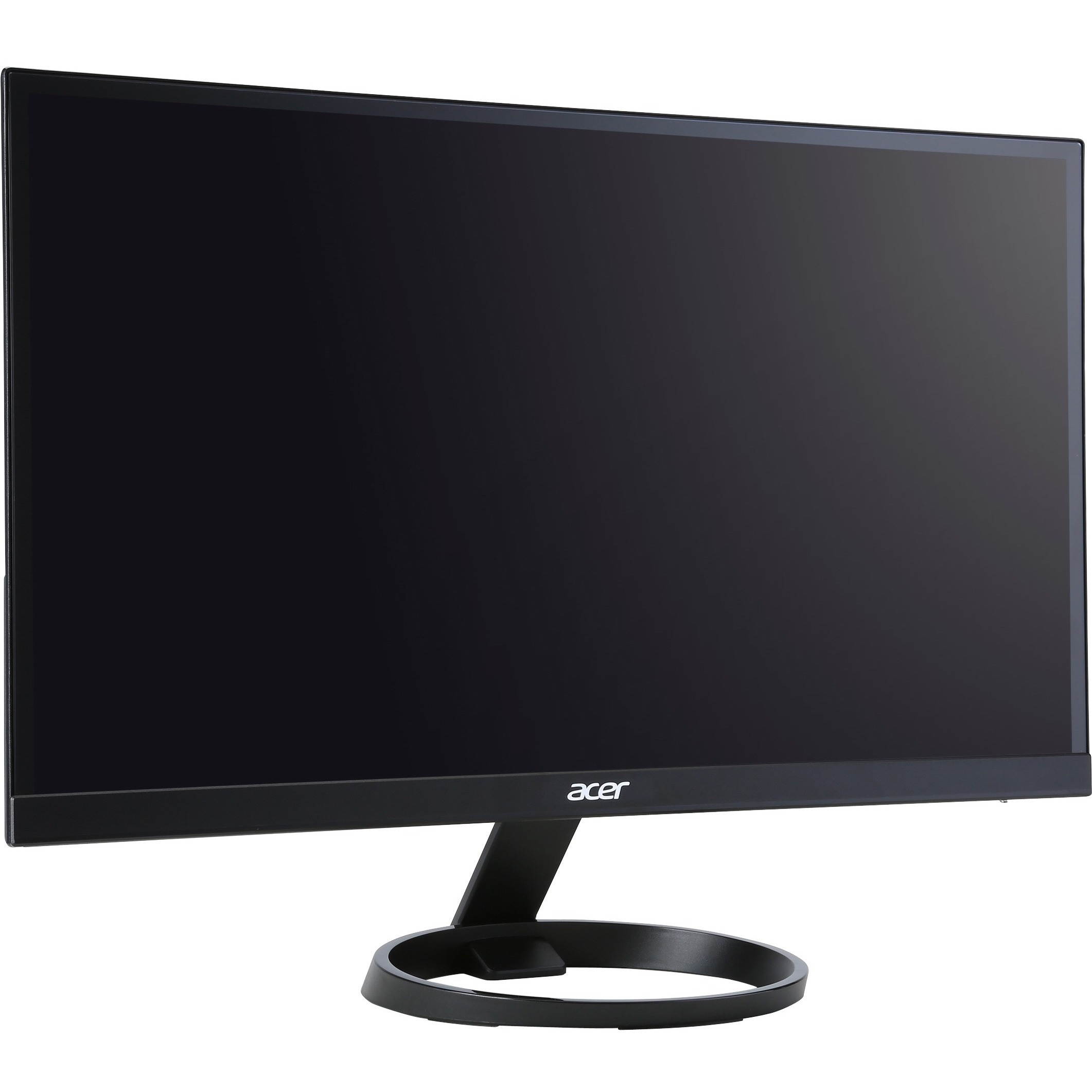Acer R241Y 23.8" Full HD LED LCD Monitor - 16:9 - Black - In-plane Switching (IPS) Technology - 1920 x 1080 - 16.7 Million Colors - FreeSync - 250 Nit - 1 ms VRB - 75 Hz Refresh Rate - HDMI - VGA
