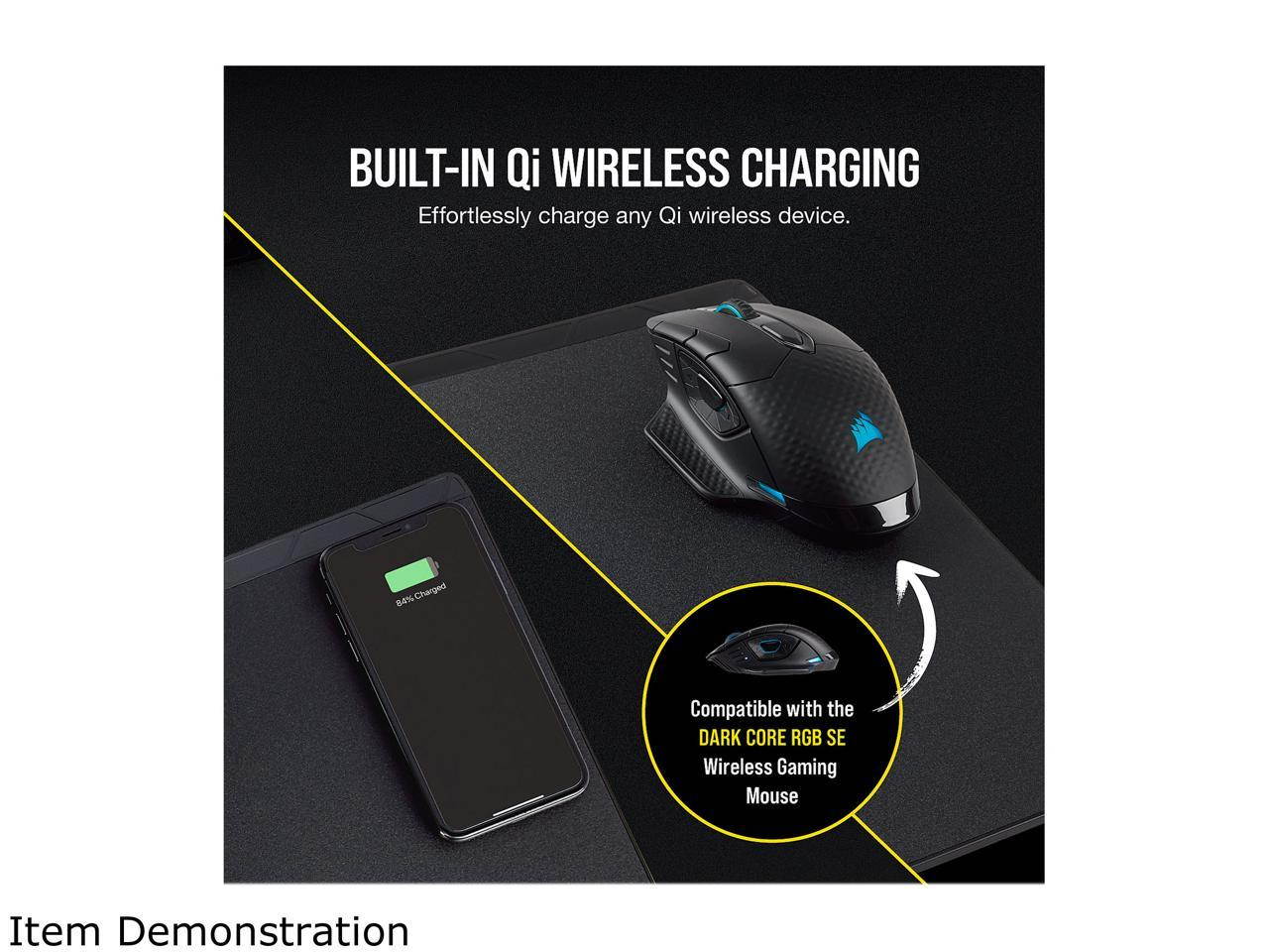 Corsair Gaming MM1000 Qi Wireless Charging Mouse Pad