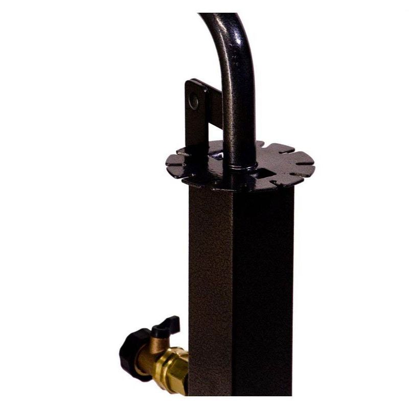 Yard Butler Steel Freestanding Outdoor 360 Swivel Hose Reel with Patio Base