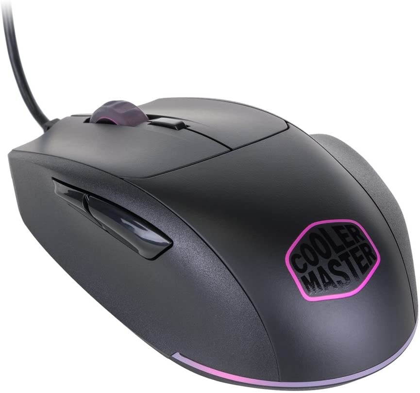Cooler Master SGM-2007-KLON1 MasterMouse MM520 Claw Grip Gaming Mouse, 7 Buttons, RGB LED 3 Zone Light, On-The-Fly DPI 12000, Lag-Free