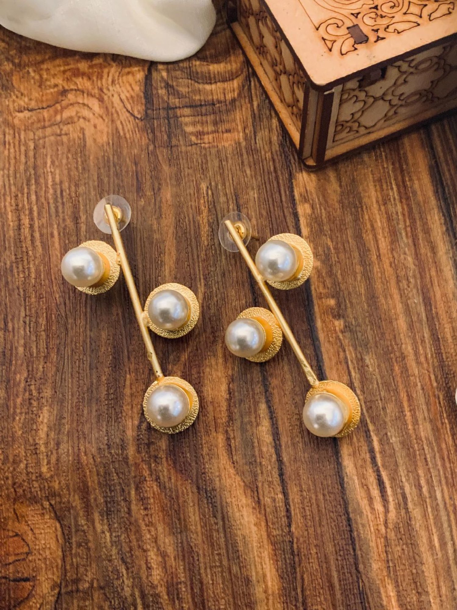 Abdesigns Classic Gold-Plated Earrings