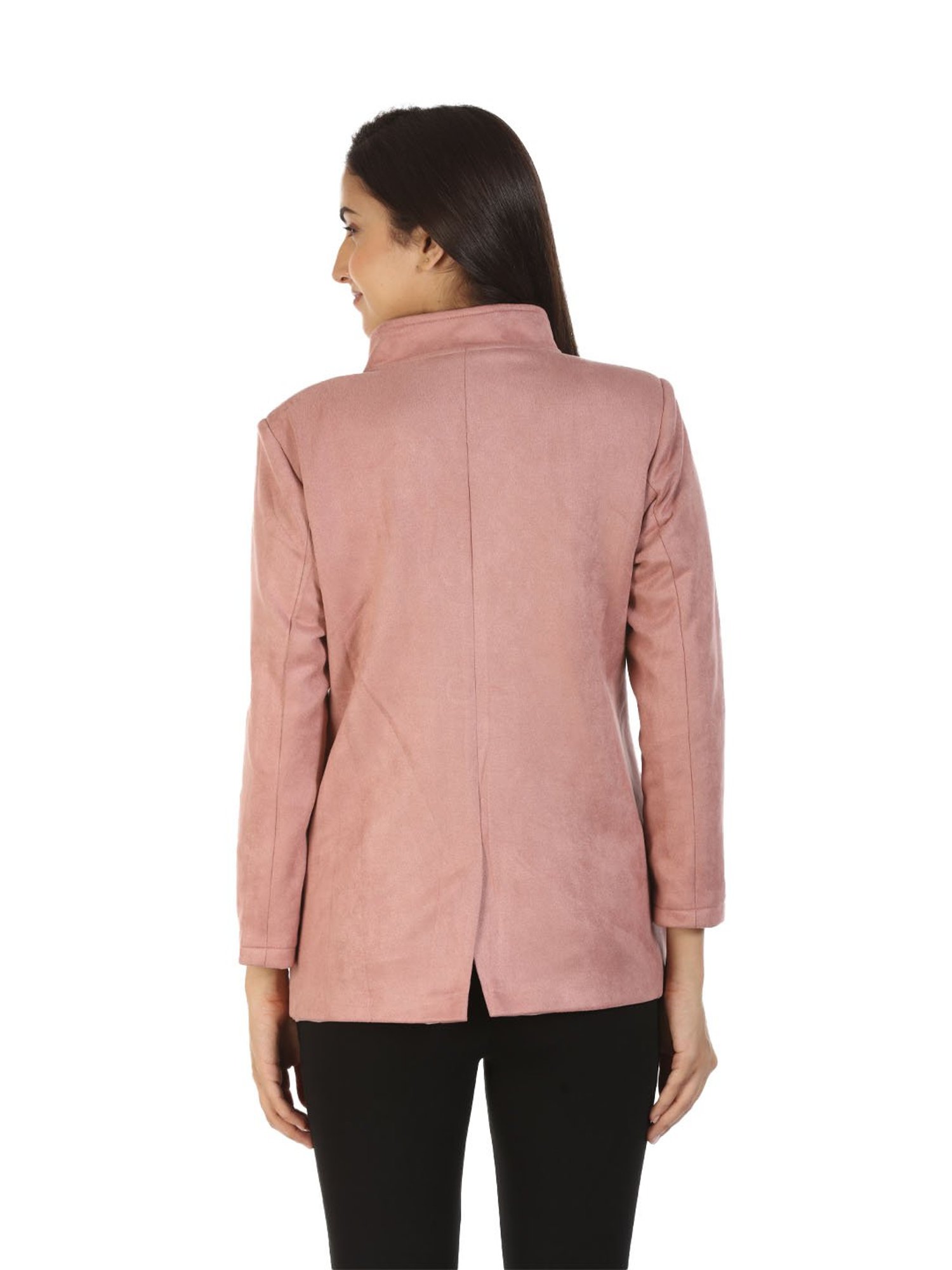 Mustard Pink Regular Fit Jacket