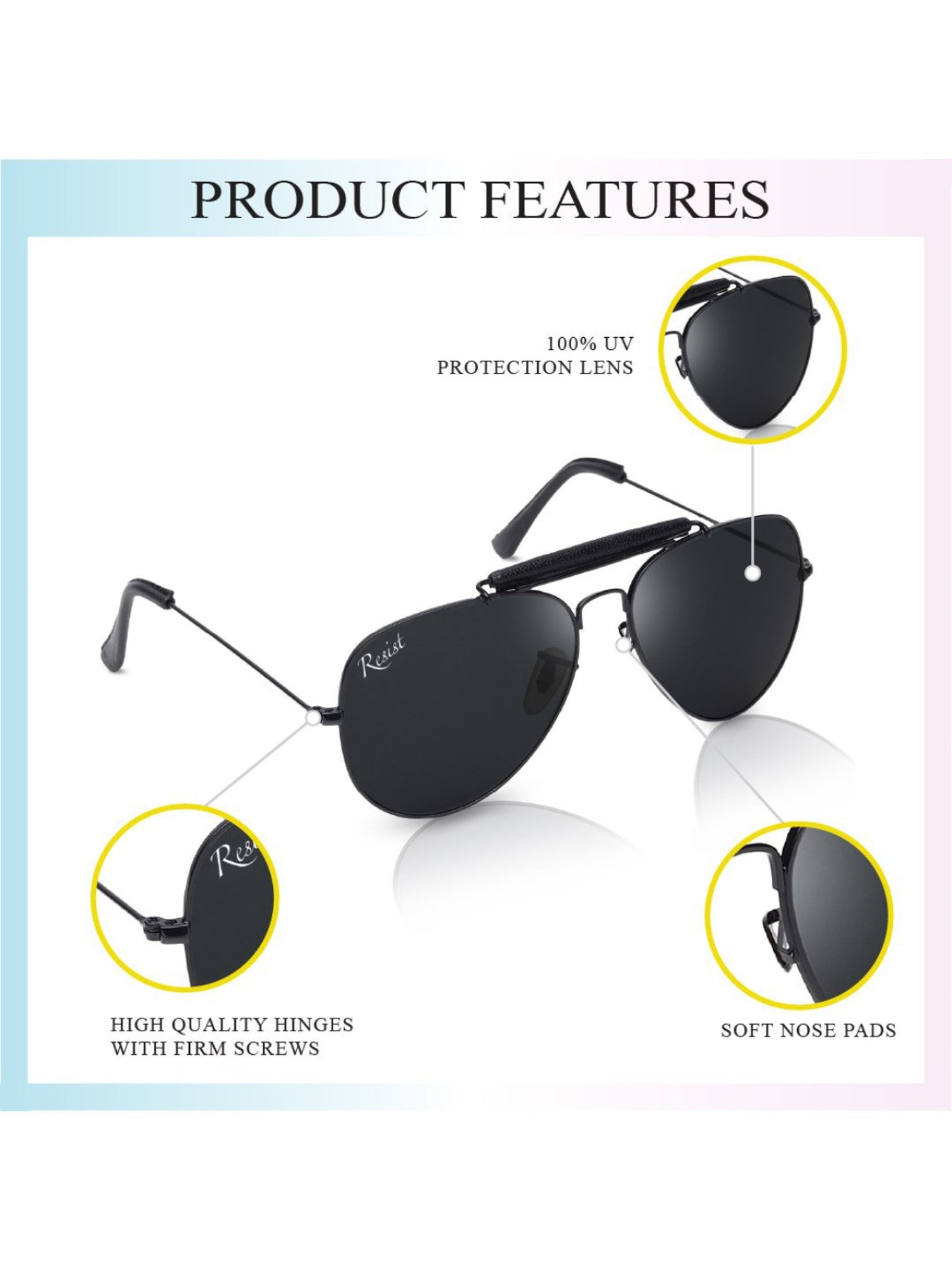 Opium Grey UV Protection Square Sunglasses for Women