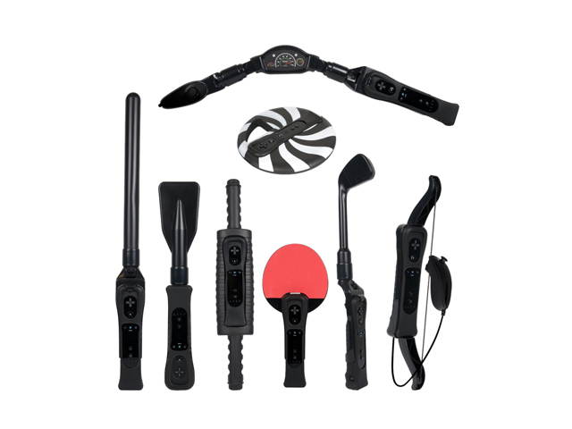 CTA Digital 8 in 1 Sports Pack for Wii Sport Resort in Black