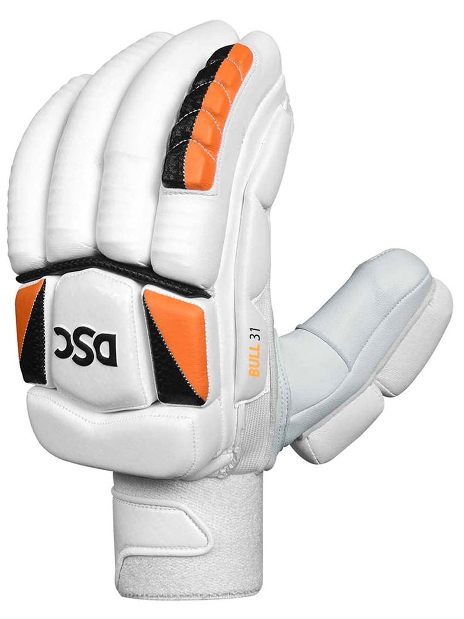 DSC Krunch Bull 31 Leather Cricket Batting Gloves Size - Youth-LH