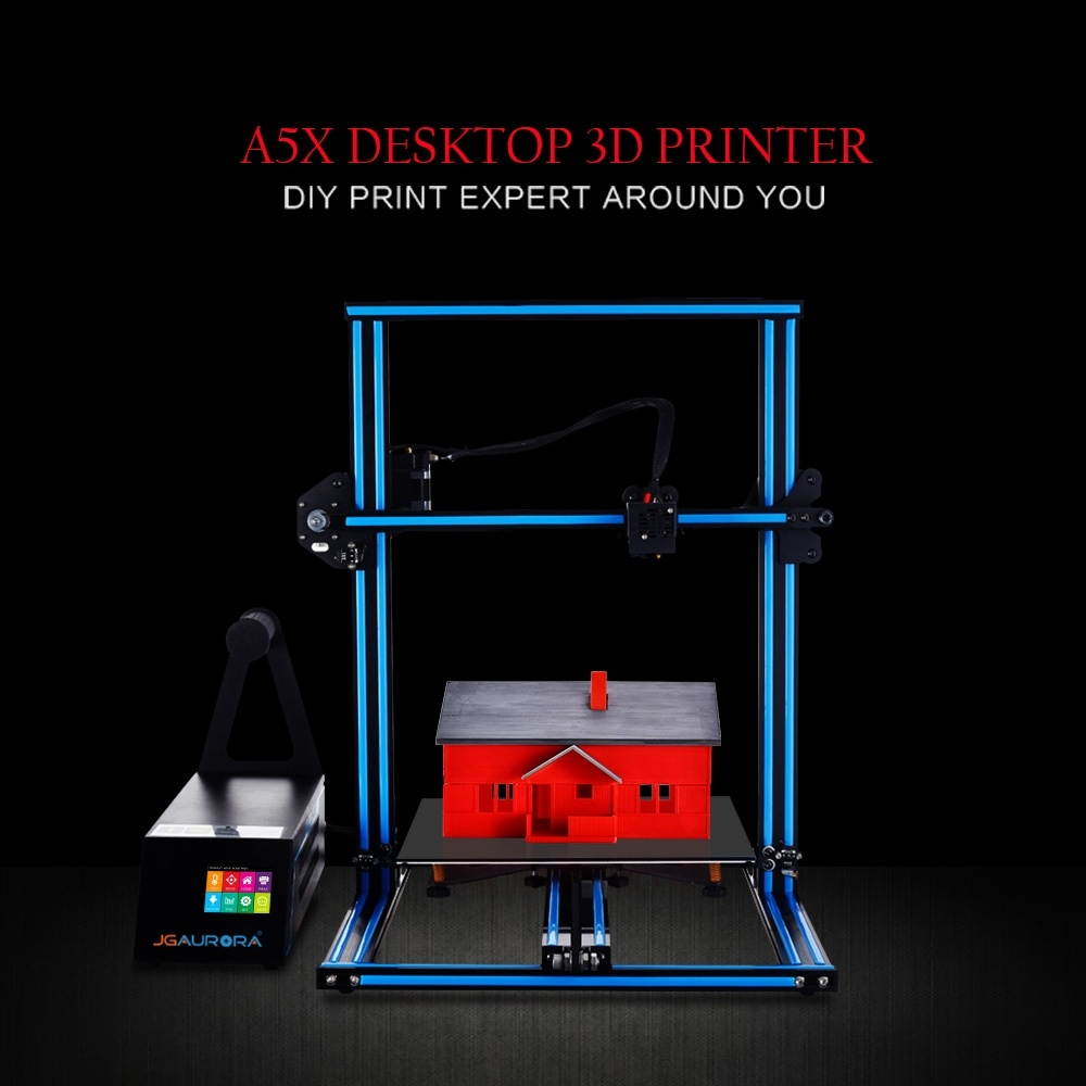 JGAURORA A5X Desktop High Precision Metal Plate Frame Three-Dimensional Physical 3D Printer