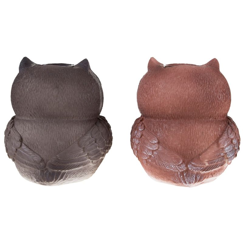 Owl Solar LED Garden Statue Set of 2(3.5"x3"x3.75") - Pure Garden