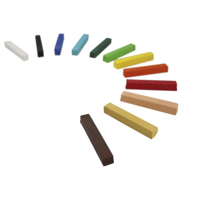 Sargent Art Square Chalk Pastel Set, Assorted Colors, set of 12