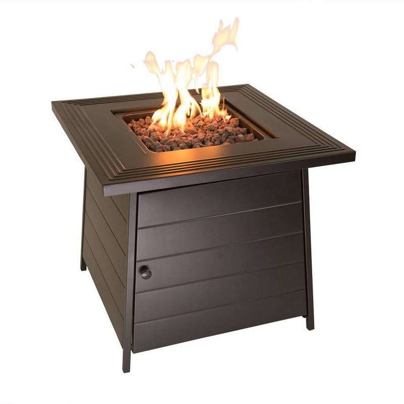 Anderson 28" Gas Fire Pit with Steel Mantel - Endless Summer