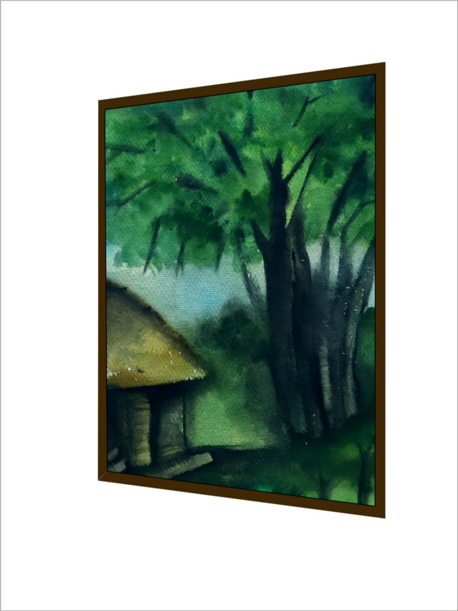 The Art House Abstract Multicolor Canvas Painting