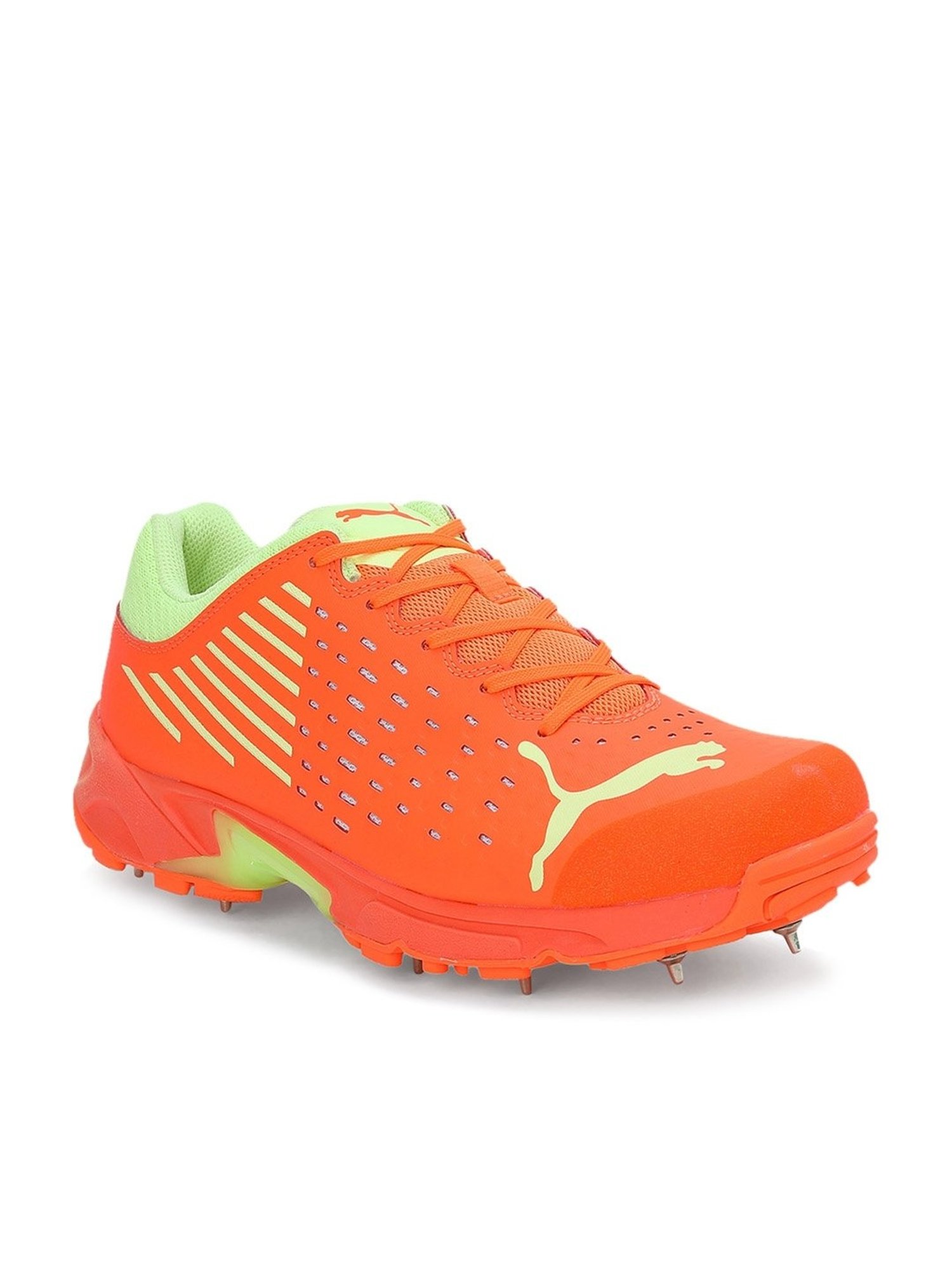Nivia Men's Track and field-100 Orange Cricket Shoes