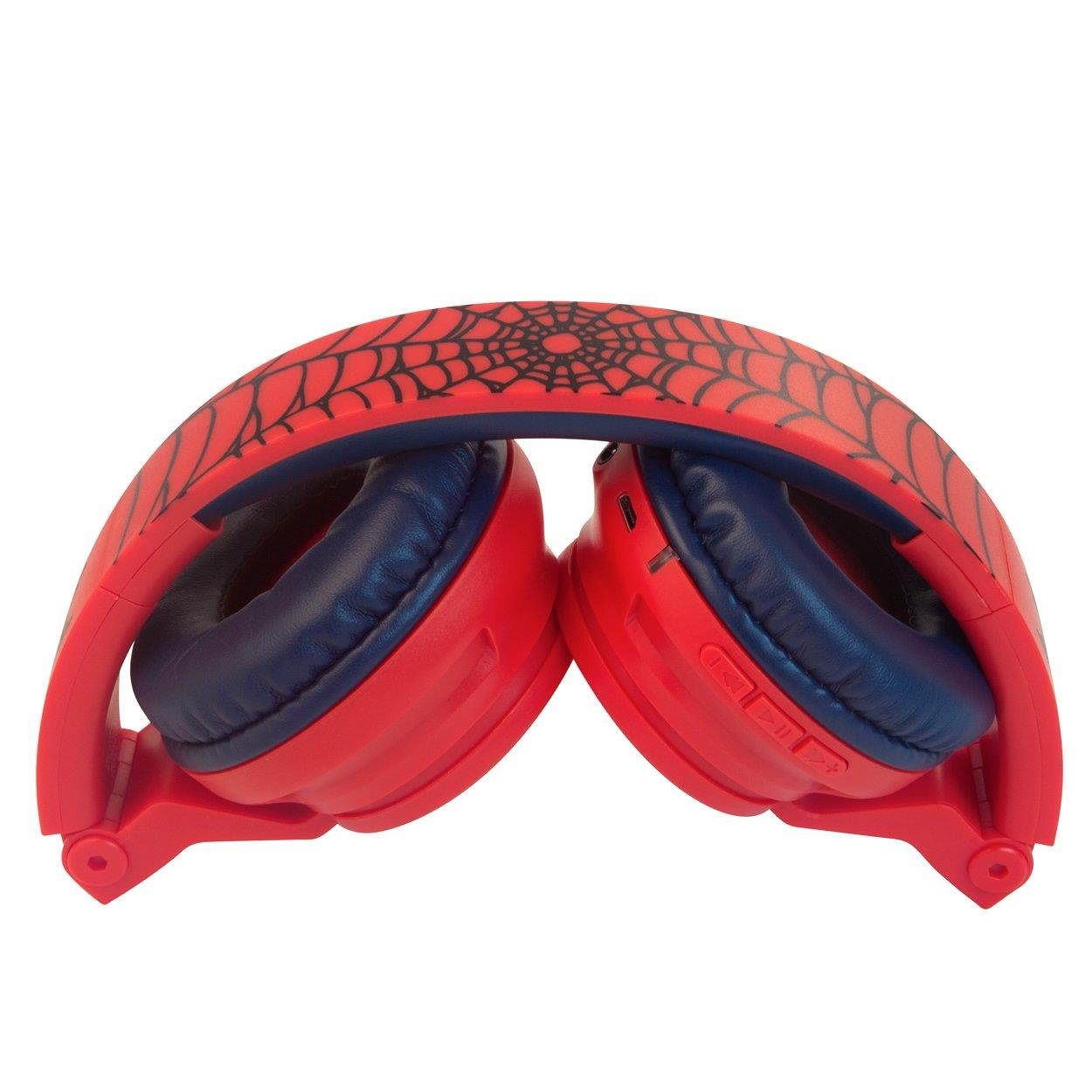 Spiderman Bluetooth Headphones for Kids Wireless Rechargeable Kid Friendly Sound (Spiderman)