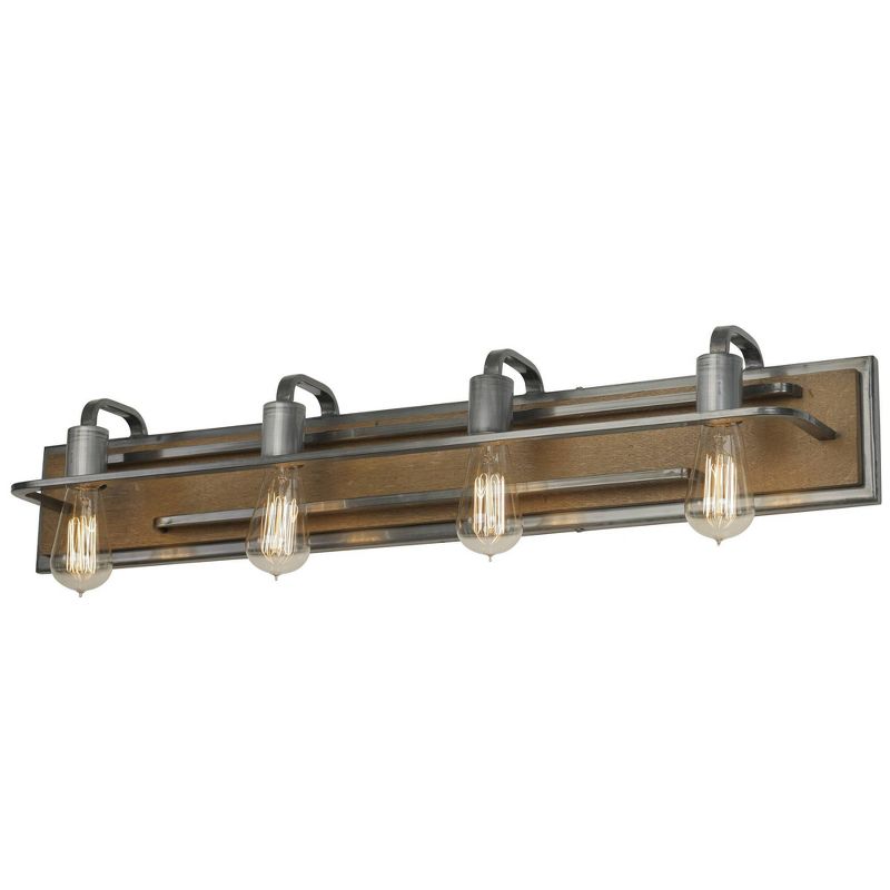 6" Lofty 4 Light Vanity Steel Wheat - Varaluz