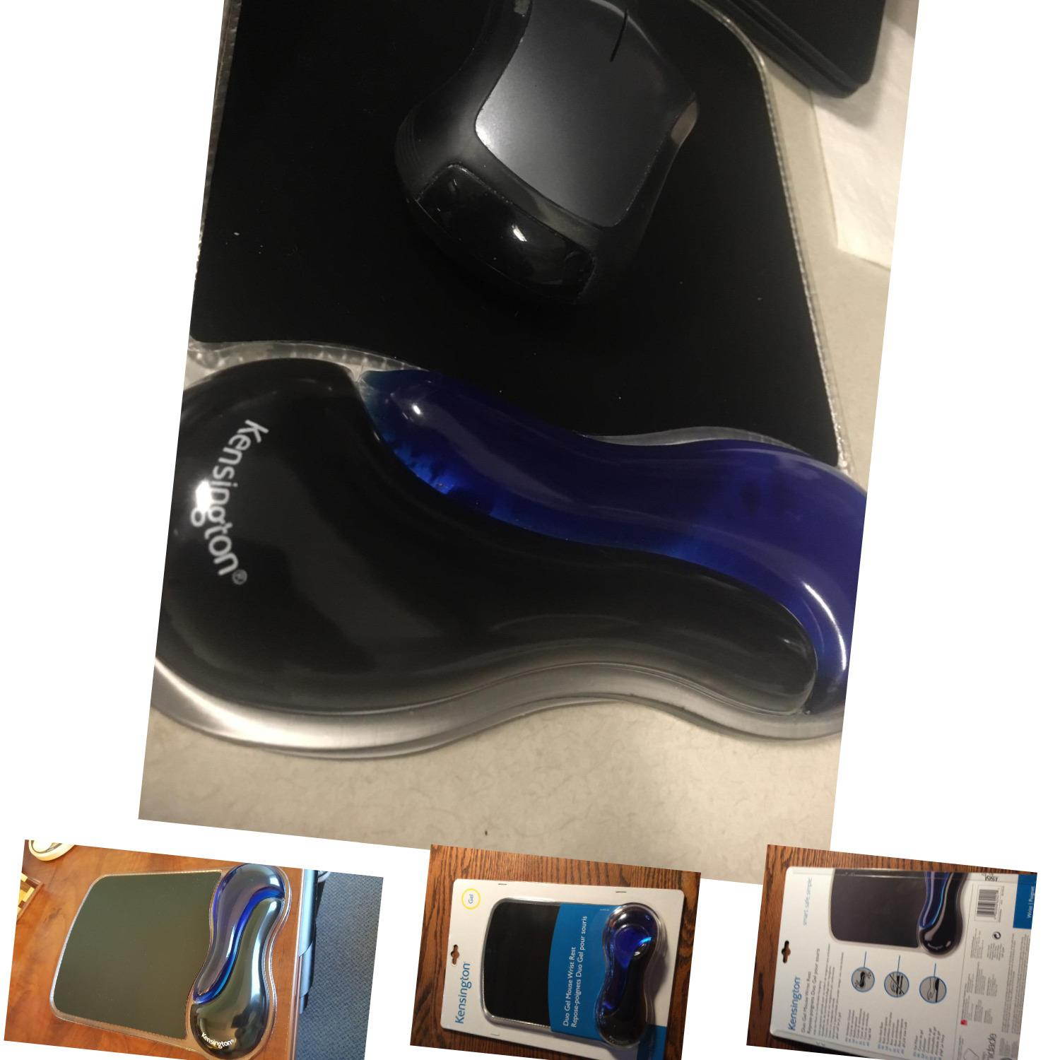 Kensington Duo Gel Mouse Pad with Wrist Rest - Blue (K62401AM) Blue Mouse Pad