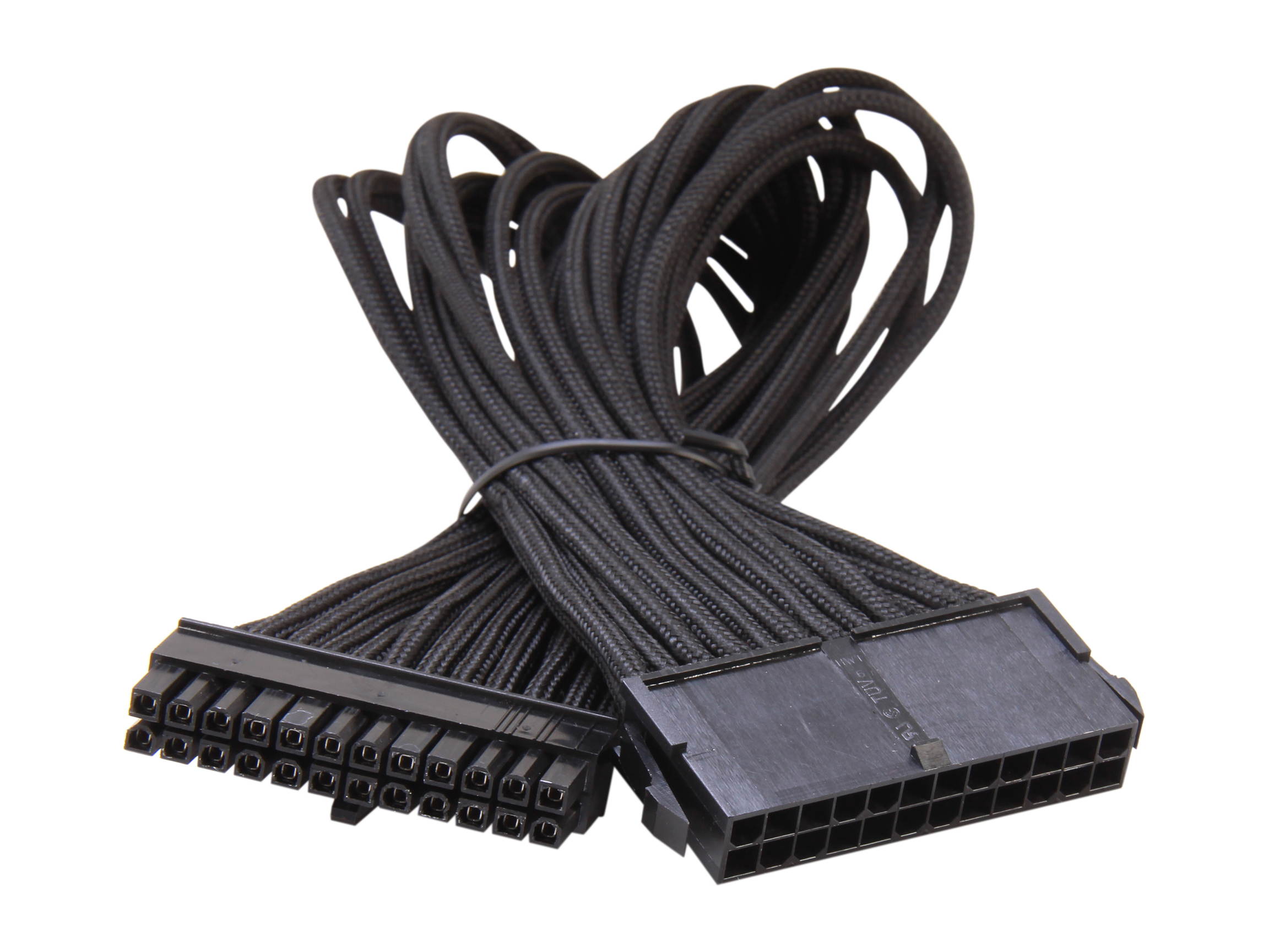 Silverstone PP07-MBBR Motherboard 24pin Connector Sleeved Extension Power Supply Cable